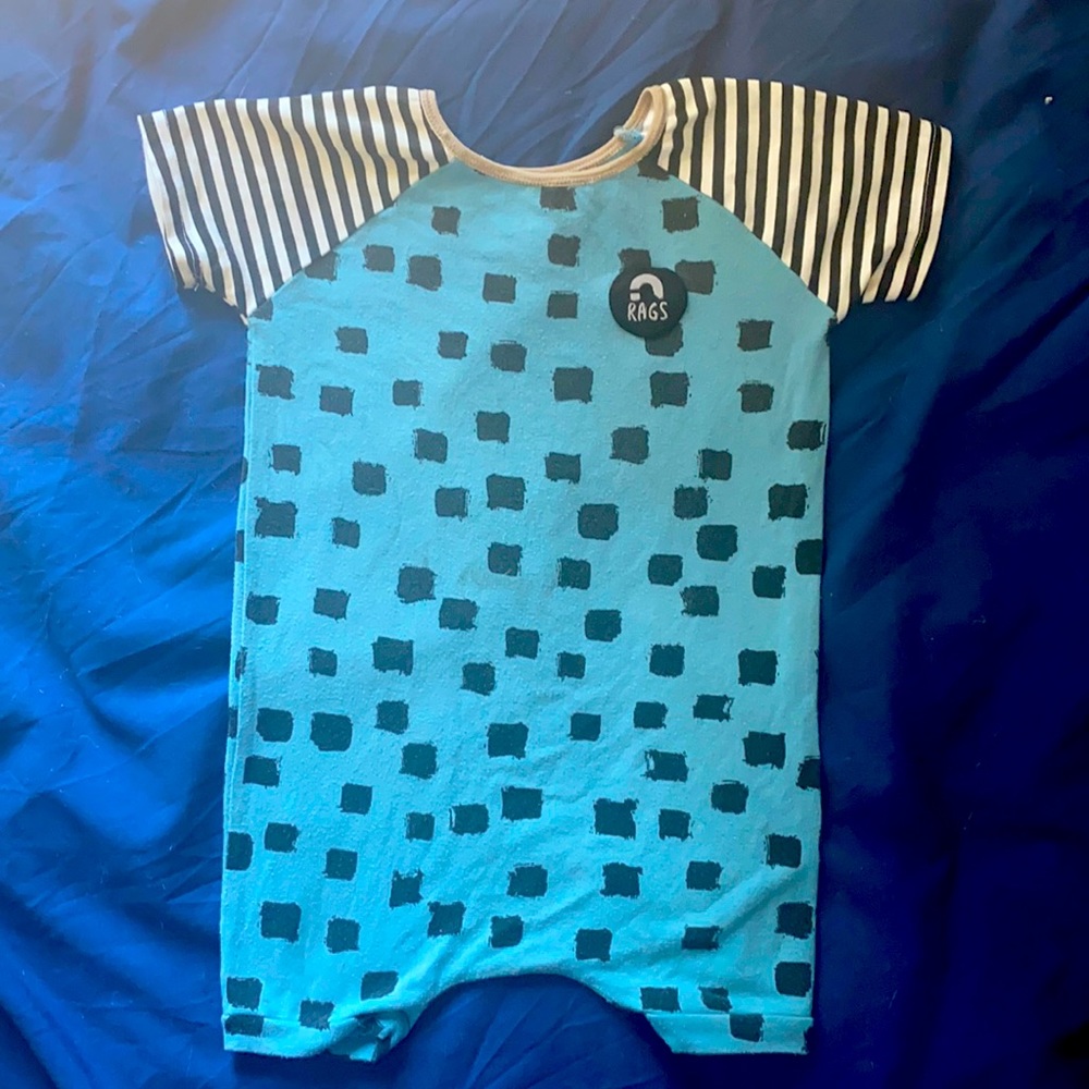 Rags to Raches 2T shorts romper Used condition.